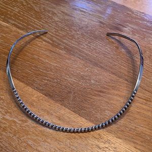 Sterling Silver 925 Vintage Choker Necklace